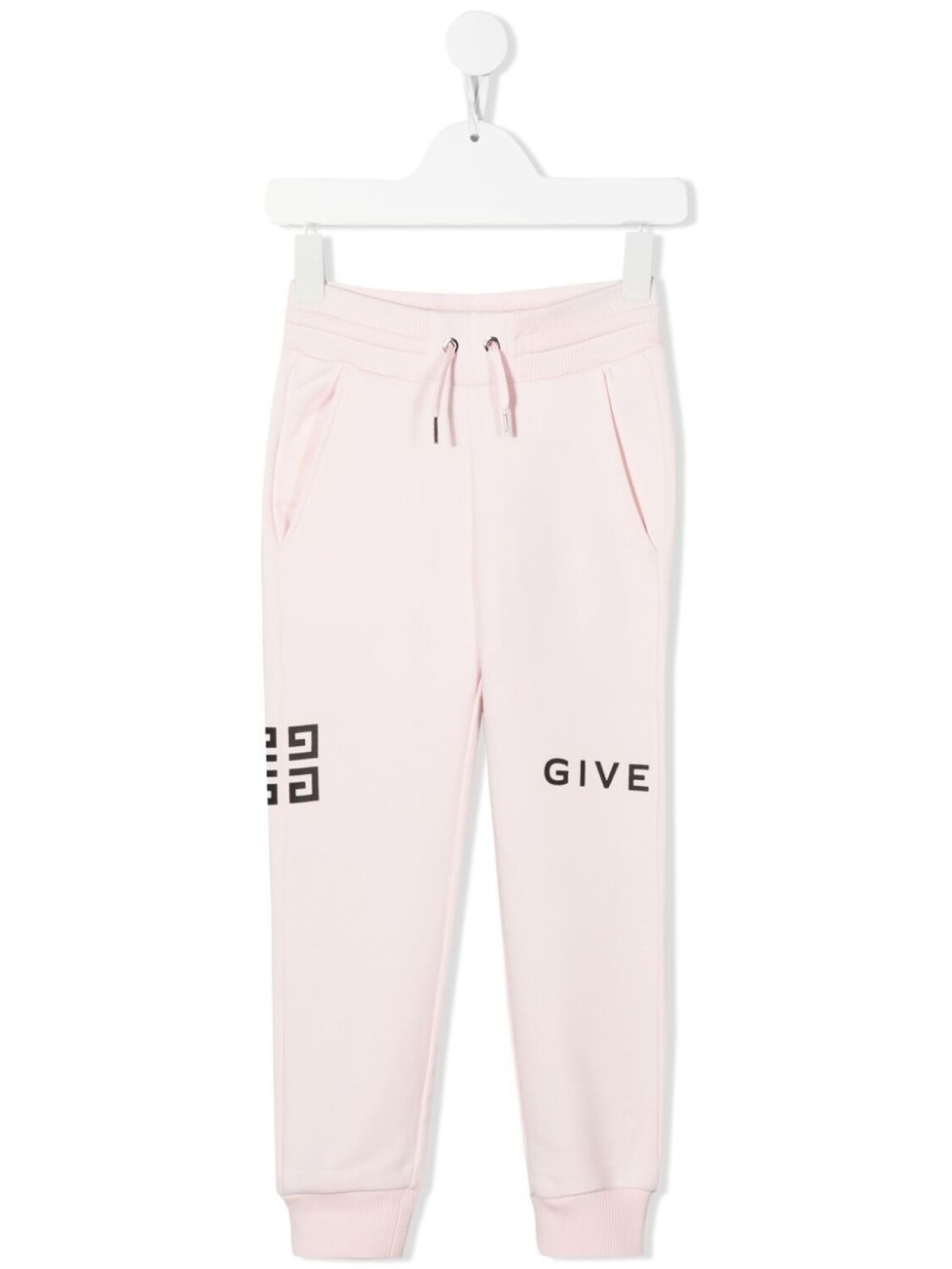 

Givenchy Kids спортивные брюки с кулиской и логотипом, розовый