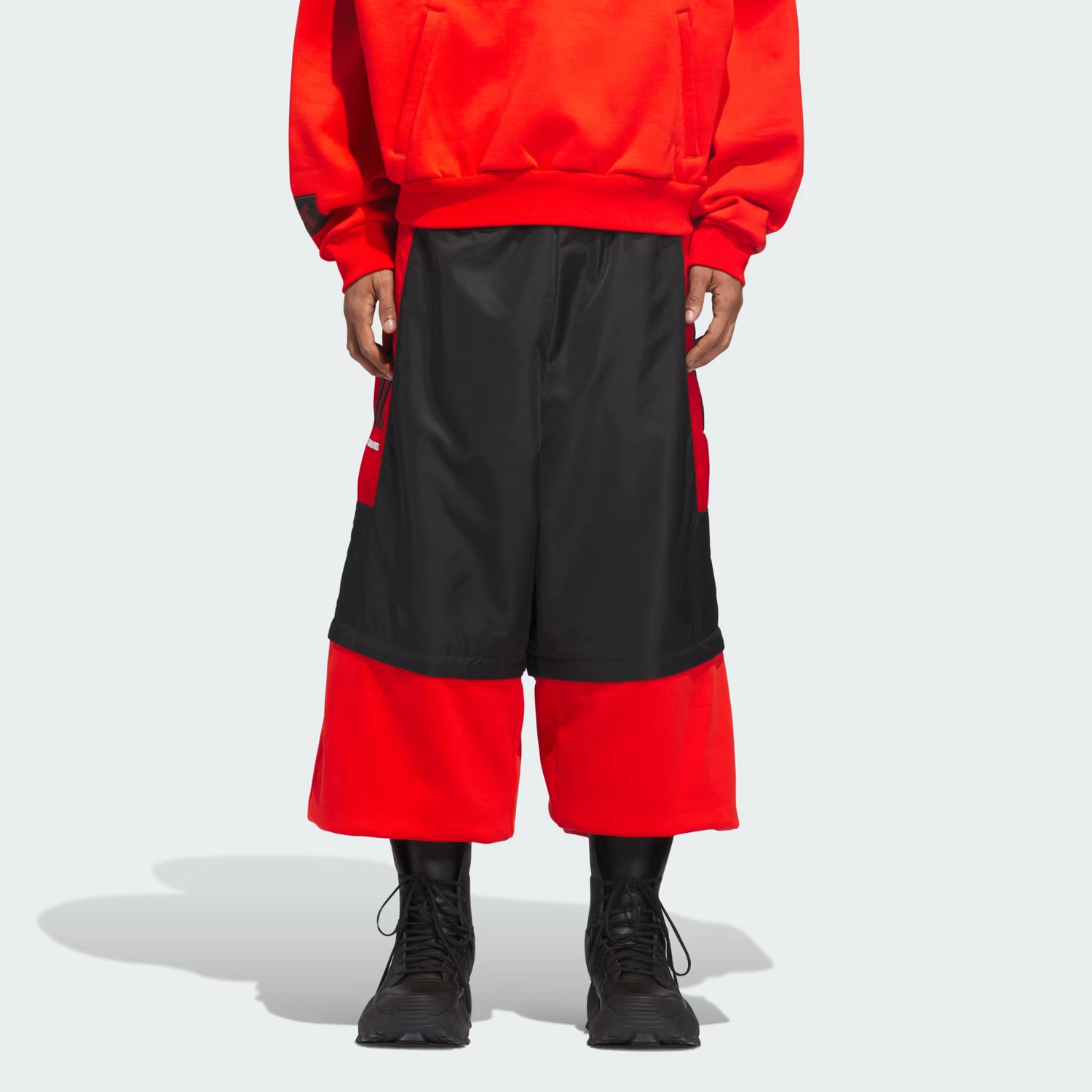 X Контрастные спортивные брюки Вилли Чаваррии Adidas Originals, черный/bright розовый fluorescent — фото 4