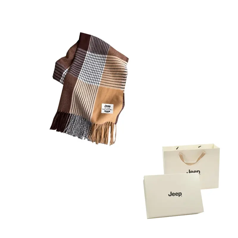 

Шарф из полиэстера Unisex Jeep, темно-коричневый