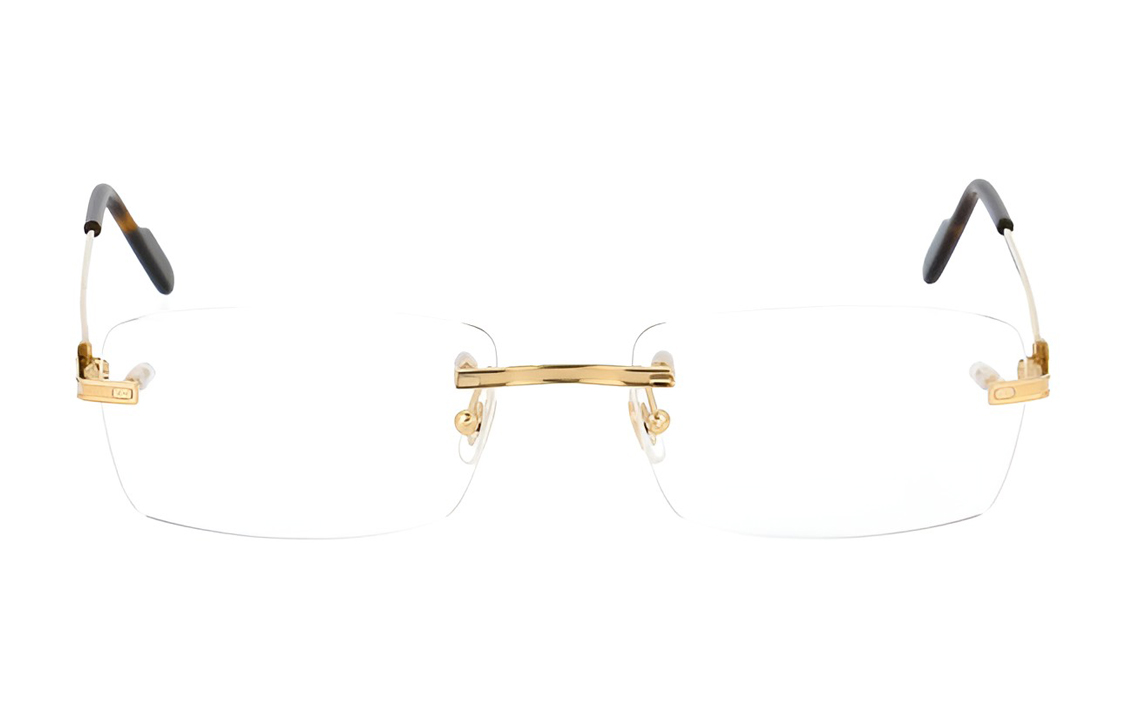 

Cartier Прямоугольная оправа для очков, Gold