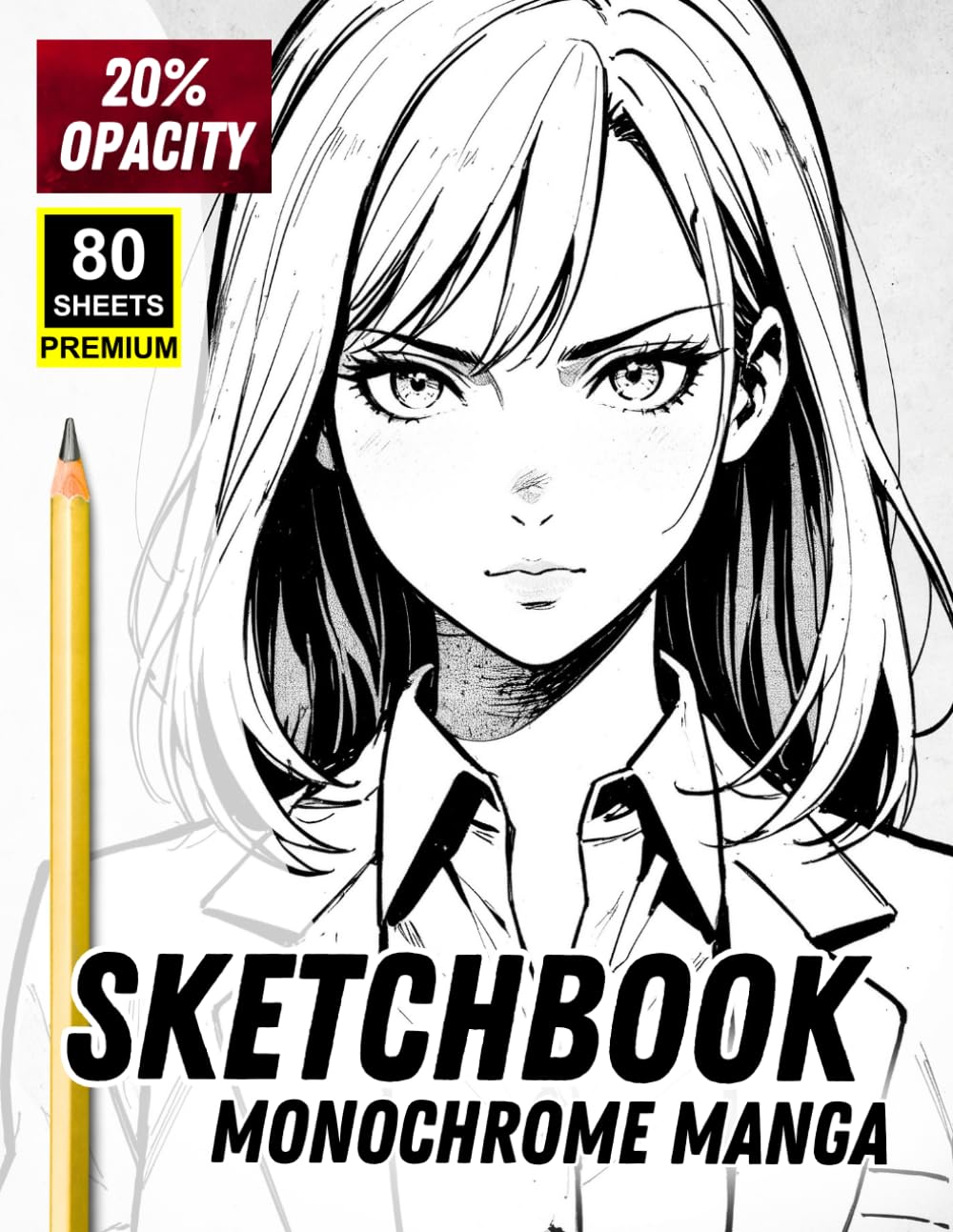 

Sketchbook: Monochrome Manga | Trace & Practice Book for Aspiring Artists: 20% Opacity Character Templates for Drawing Practice - 80 Premium Sheets - ... & Manga Art Workbook for Teens and Adults (Independently published)