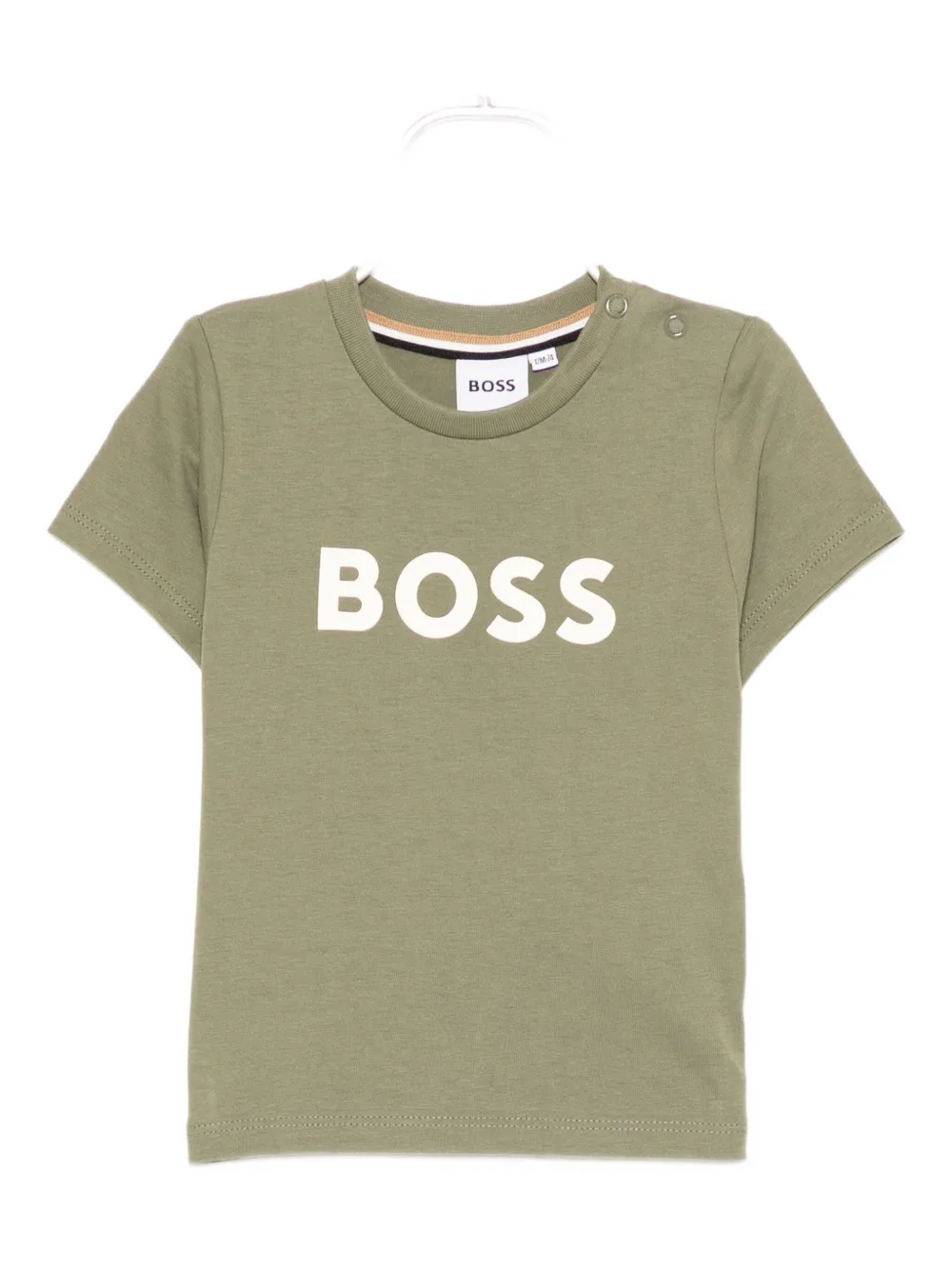 

Футболка с принтом логотипа Boss Kidswear, зеленый