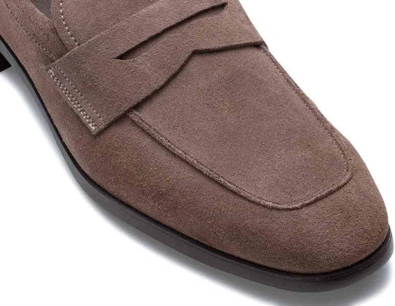 Лоферы мужские REGAL Penny Loafer, бежевый замшевый — фото 2