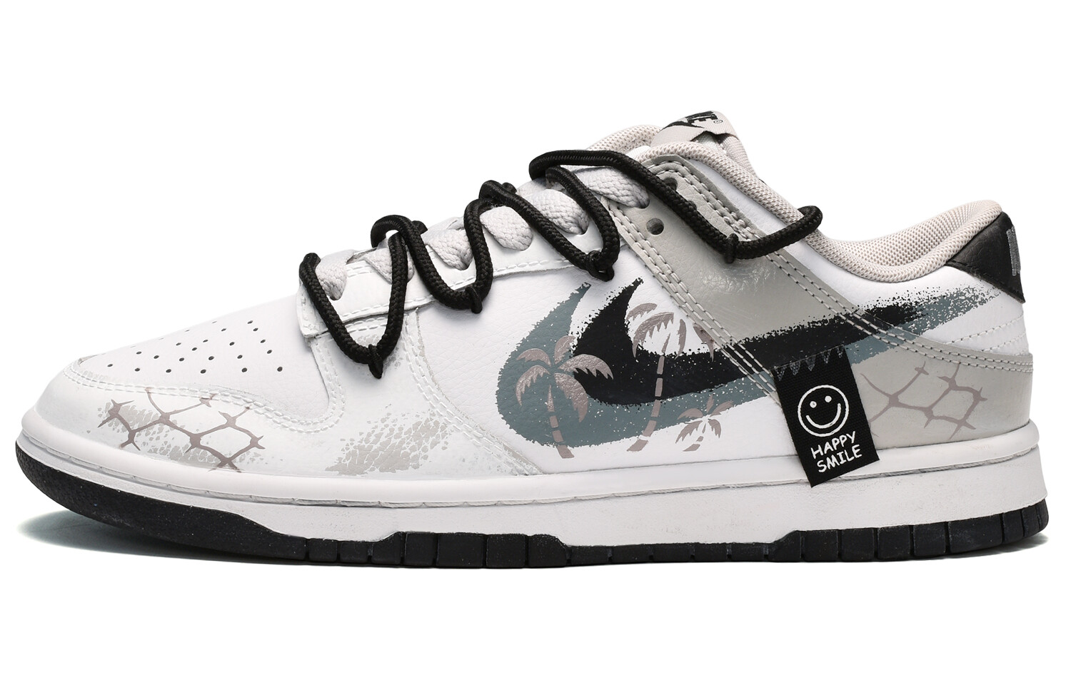 

Кроссовки Nike Dunk Skateboard Shoes Men Low-Top Black White Gray