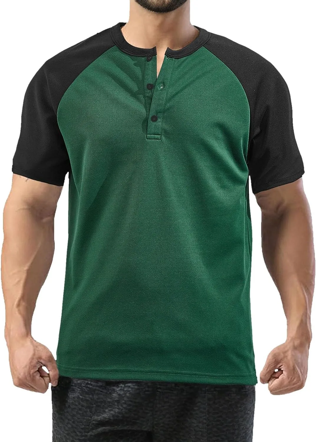 

Мужская футболка с коротким рукавом Casual Trendy в европейском стиле Color Blocked с кнопками на воротнике и ананасовым принтом