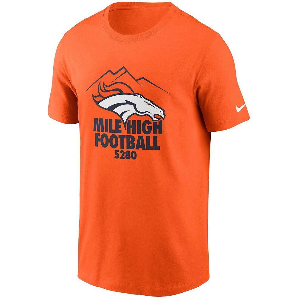 Мужская футболка Nike Orange Denver Broncos Hometown Collection 5280, цвет Den Orange — фото 3