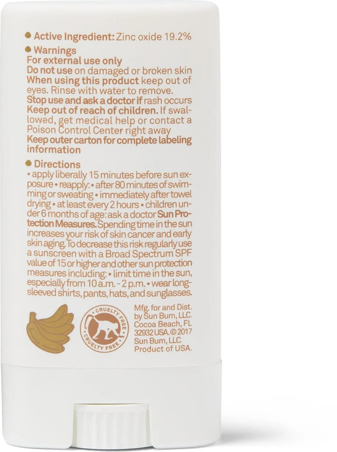 Минеральный солнцезащитный стик для лица SPF 50 Sun Bum, None — фото 2