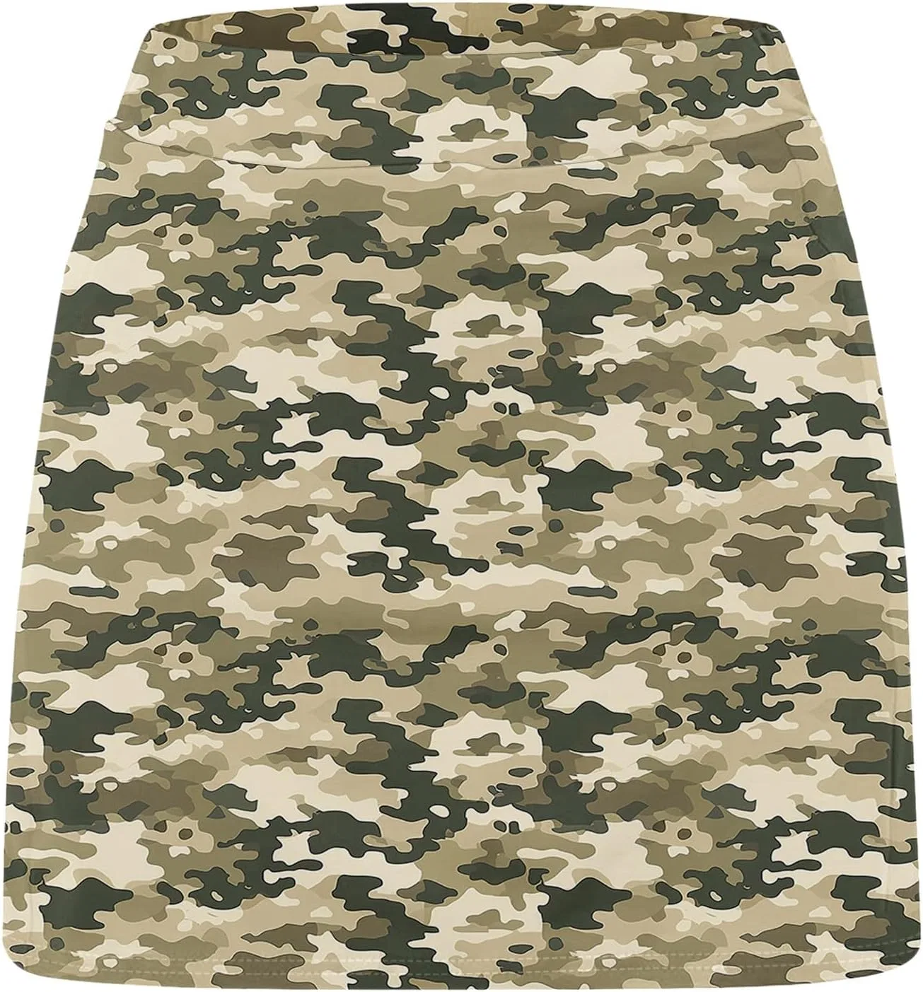 Юбка-шорты теннисная высокая посадка Army Green — фото 4