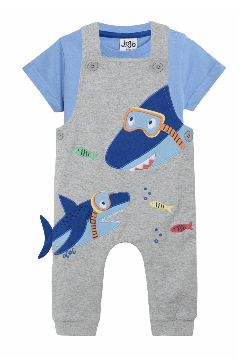 

Базовая футболка REGULAR FIT JoJo Maman Bébé, серый