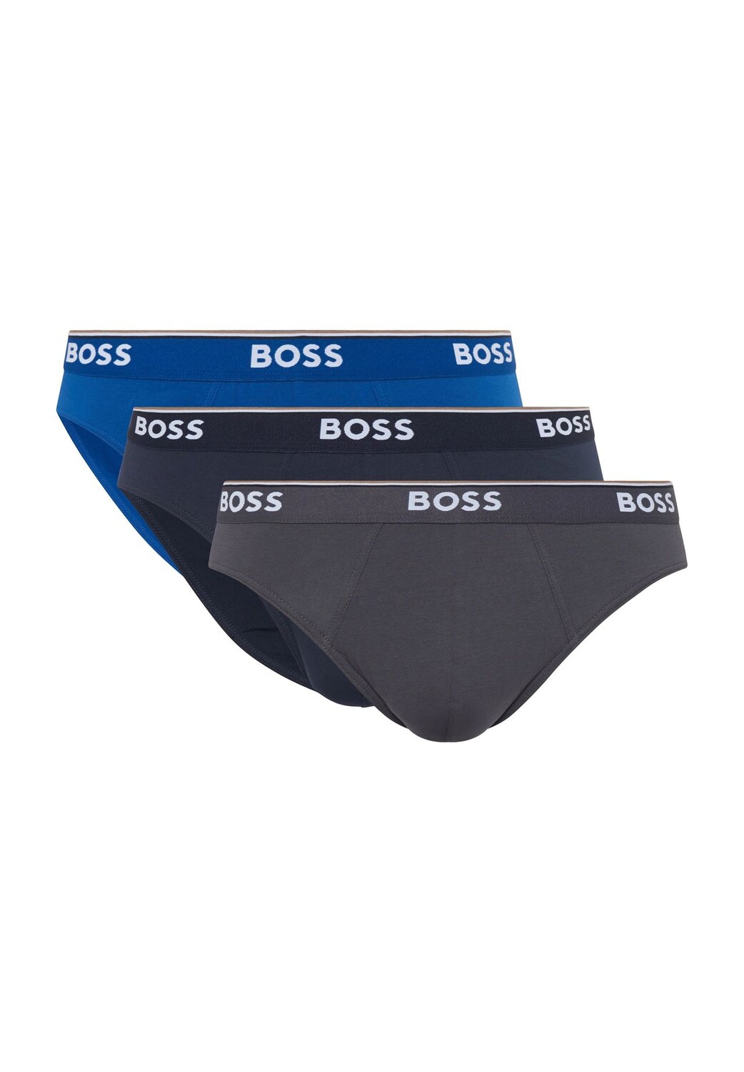 

Мужские трусы из хлопка (3 пары) BOSS, цвет Open Blue