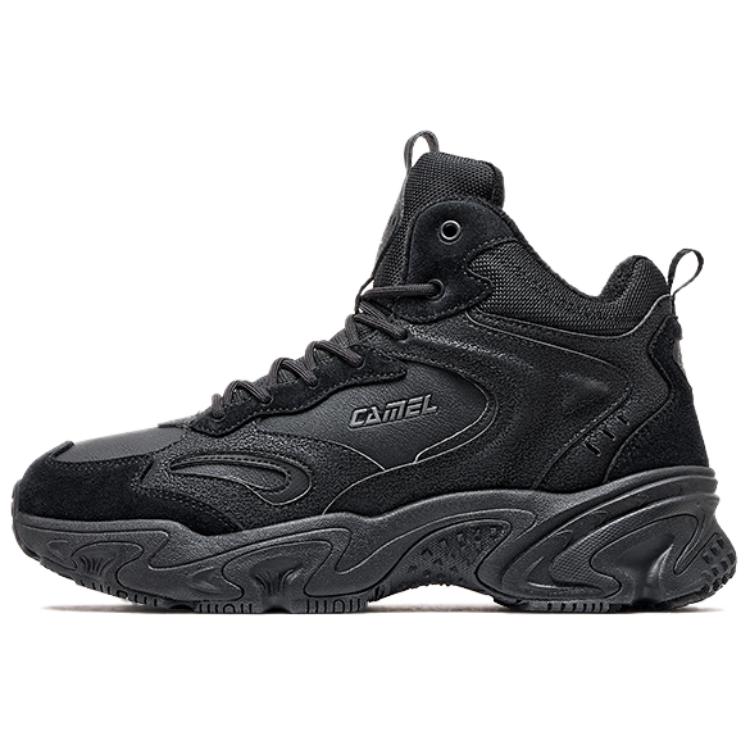 

Мужские термостойкие мид-топы Casual Shoes с защитой от истирания CAMEL, черный/champagne золото