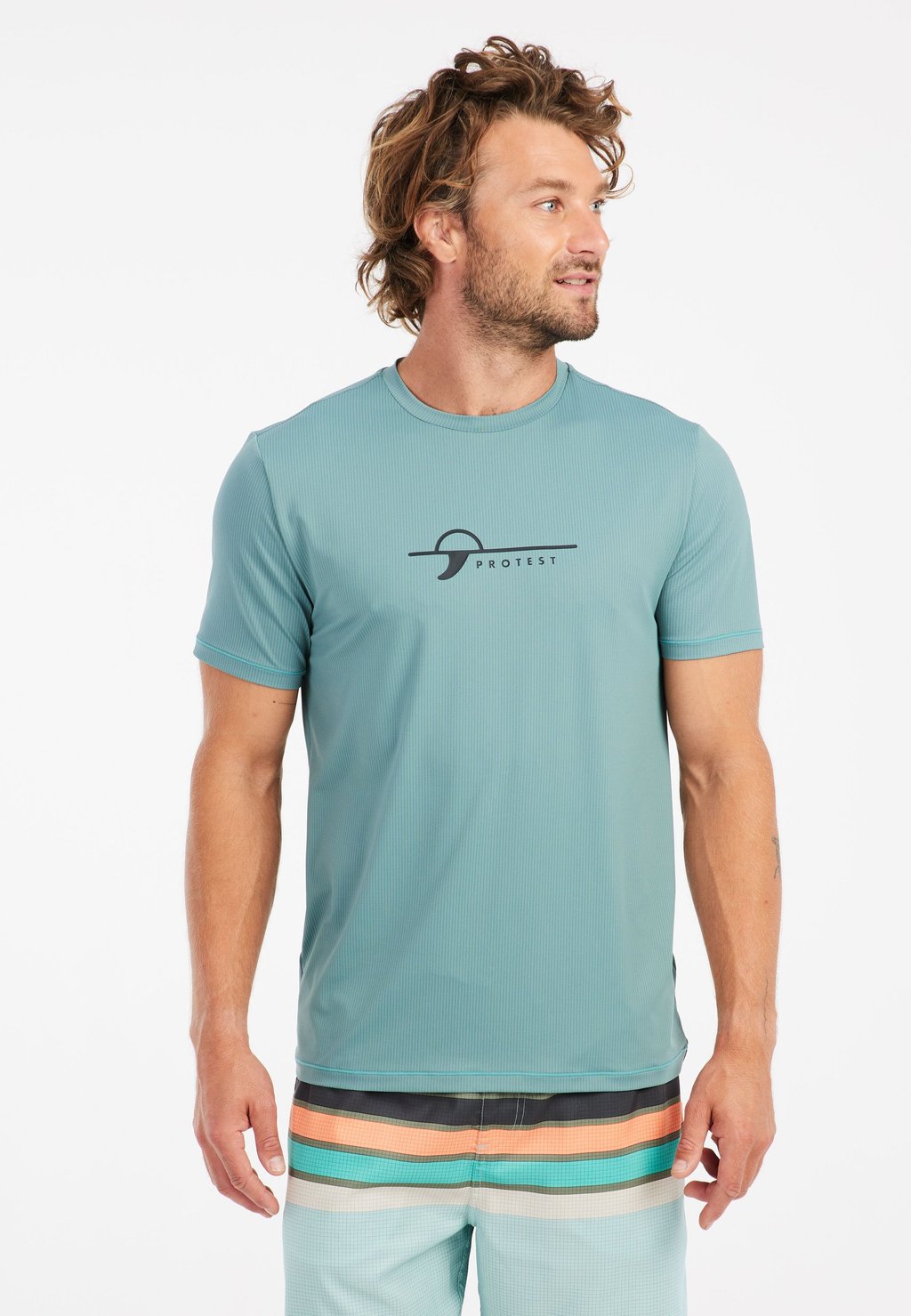 

Футболка с принтом SHORTSLEEVE Protest, цвет Arcticgreen