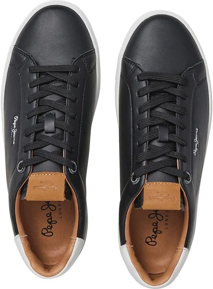 Кроссовки Pepe Jeans Camden Club Lederturnschuhe schwarz, Black Pms00020 999 — фото 4