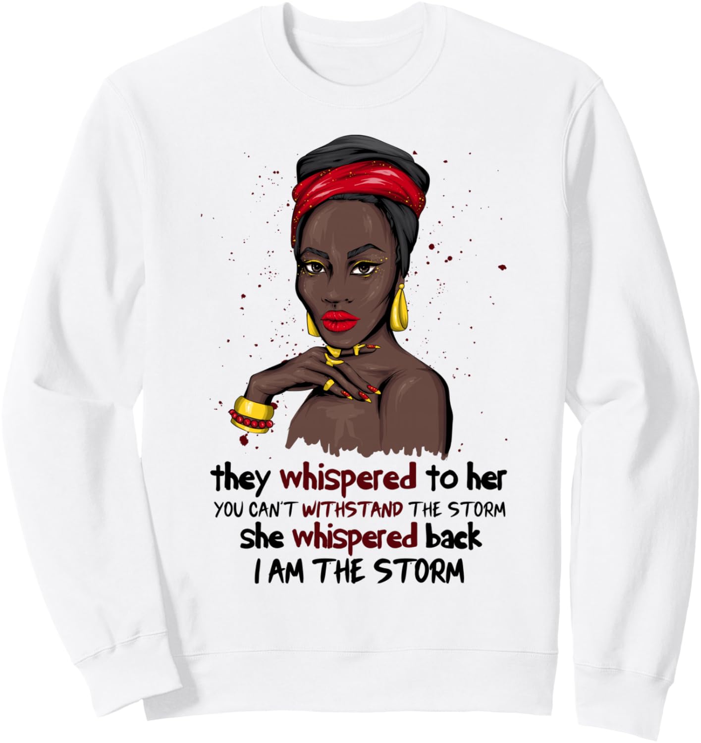 

Толстовка African Afro I'm A Storm, посвященная Месяцу истории чернокожих, серая, размер S Black History Month Gifts Co., Ltd.