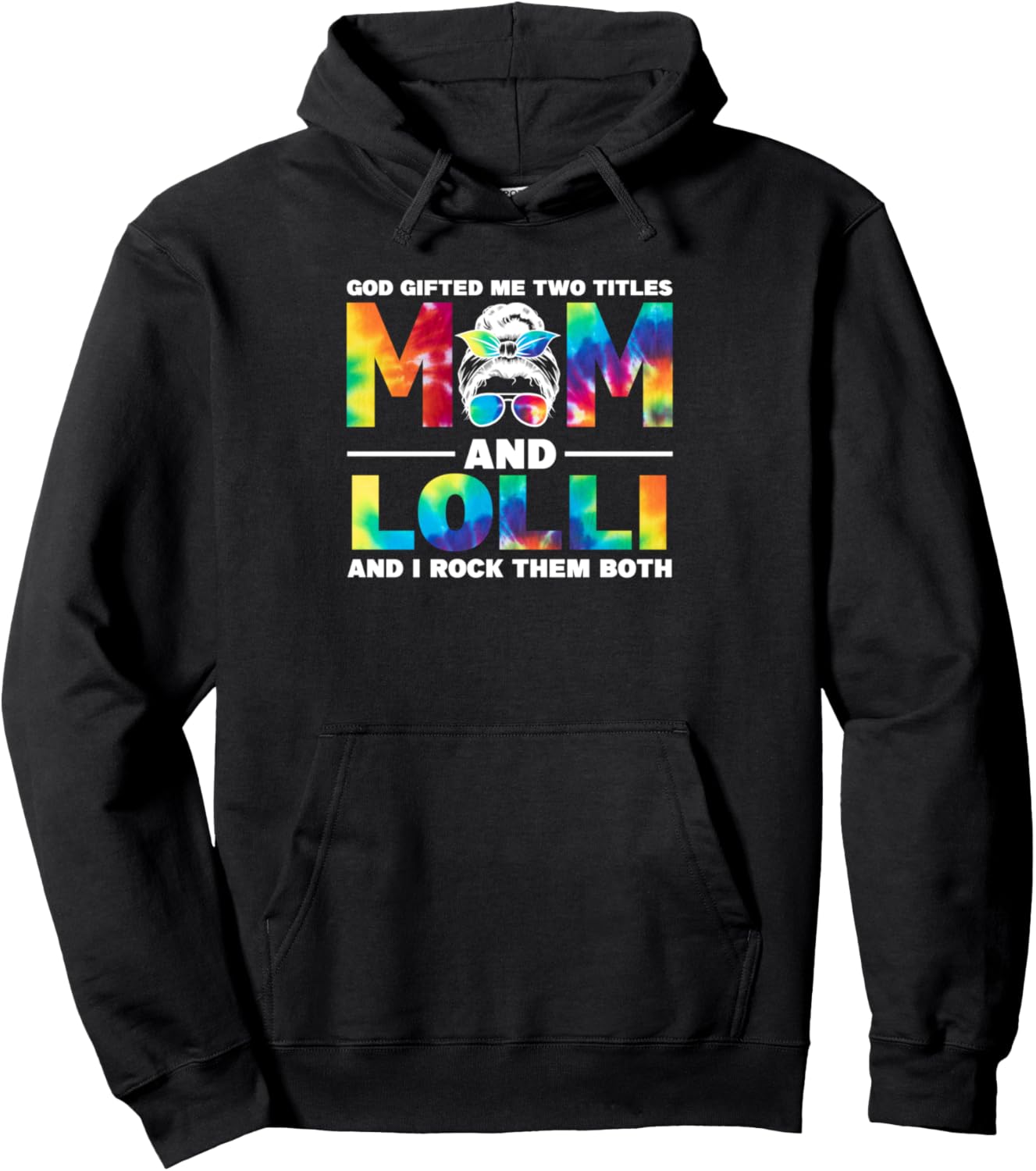 

Боже, у меня два титула, мама и лолли-лолли худи Grandmom & Grandmother Gift Ideas, черный