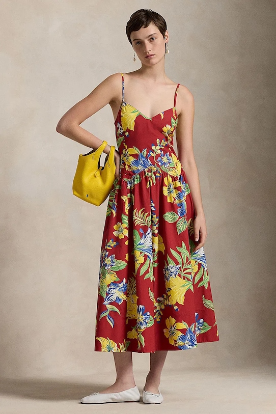 

Хлопковое платье Polo Ralph Lauren, мультиколор