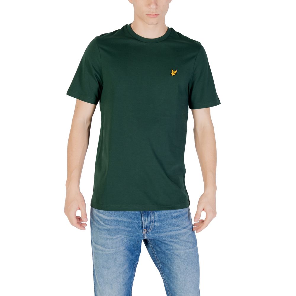 

Зеленая хлопковая футболка Lyle & Scott