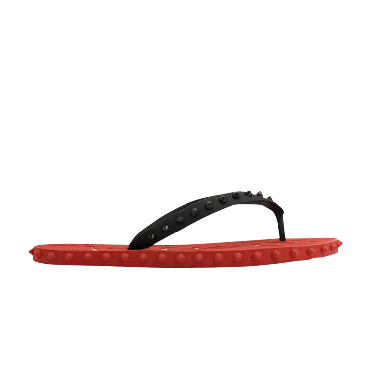 

Кроссовки Christian Louboutin Super Loubi Flip Flop Black Red, красный