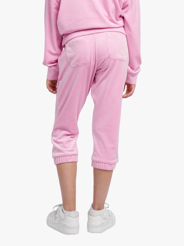 Детские зауженные джоггеры капри Juicy Couture, Pink — фото 3