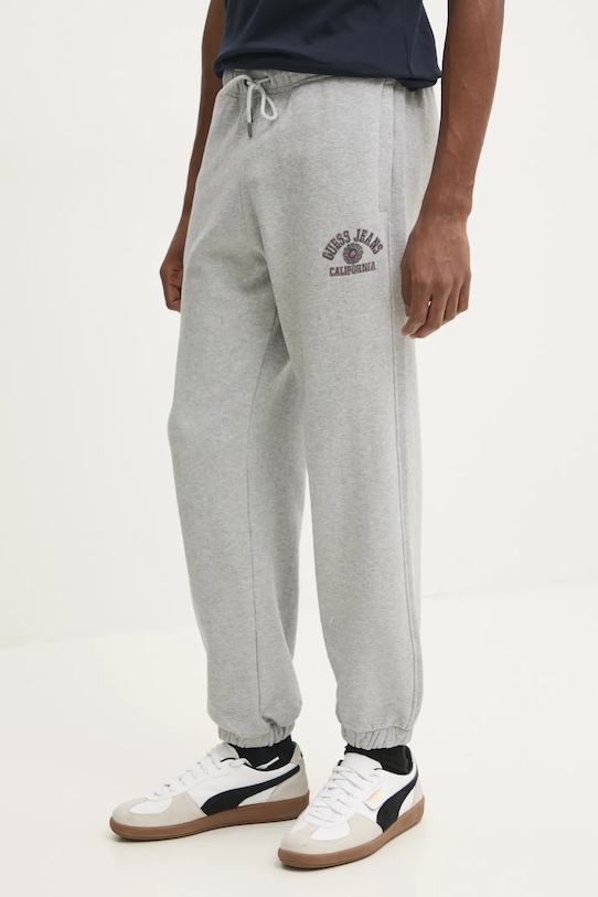 

Хлопковые спортивные брюки Guess Jeans, серый