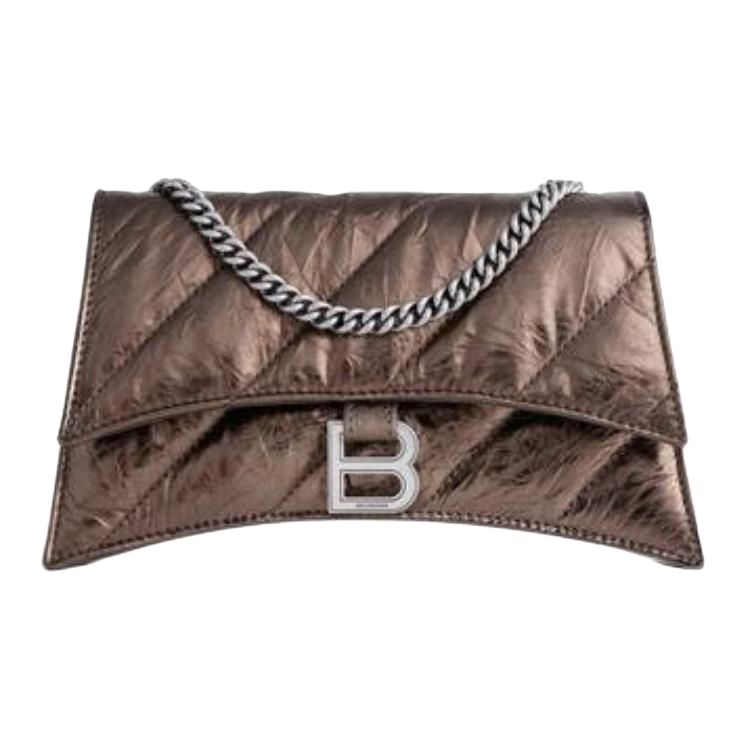 

Balenciaga Миниатюрная сумка через плечо из телячьей кожи песочного цвета