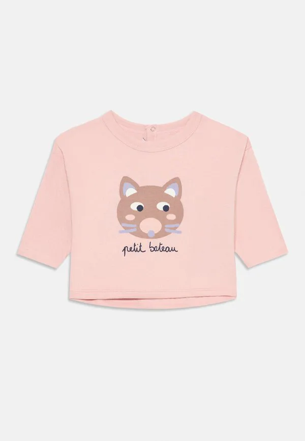 Футболка bébé, топ с длинными рукавами Petit Bateau, Light Pink