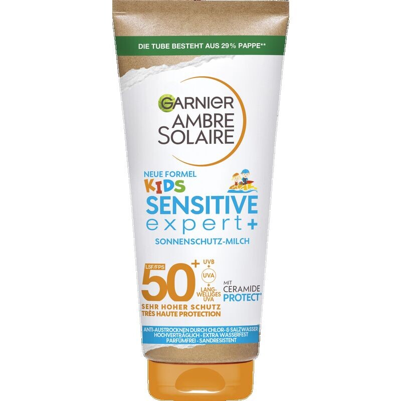 

Солнцезащитное молочко Kids Sensitive Expert SPF 50+ Garnier, 175 ml