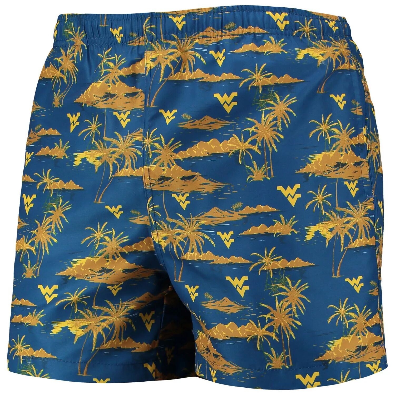 

Мужские плавки FOCO Navy West Virginia Mountaineers Island Palm