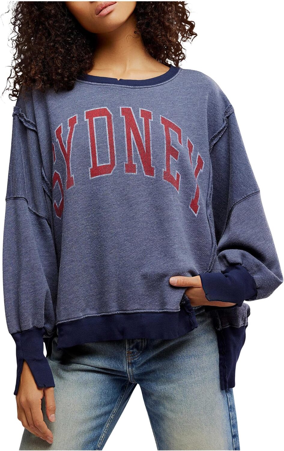 

Свитер Free People We The Free Graphic Camden Pullover, Sydney Combo