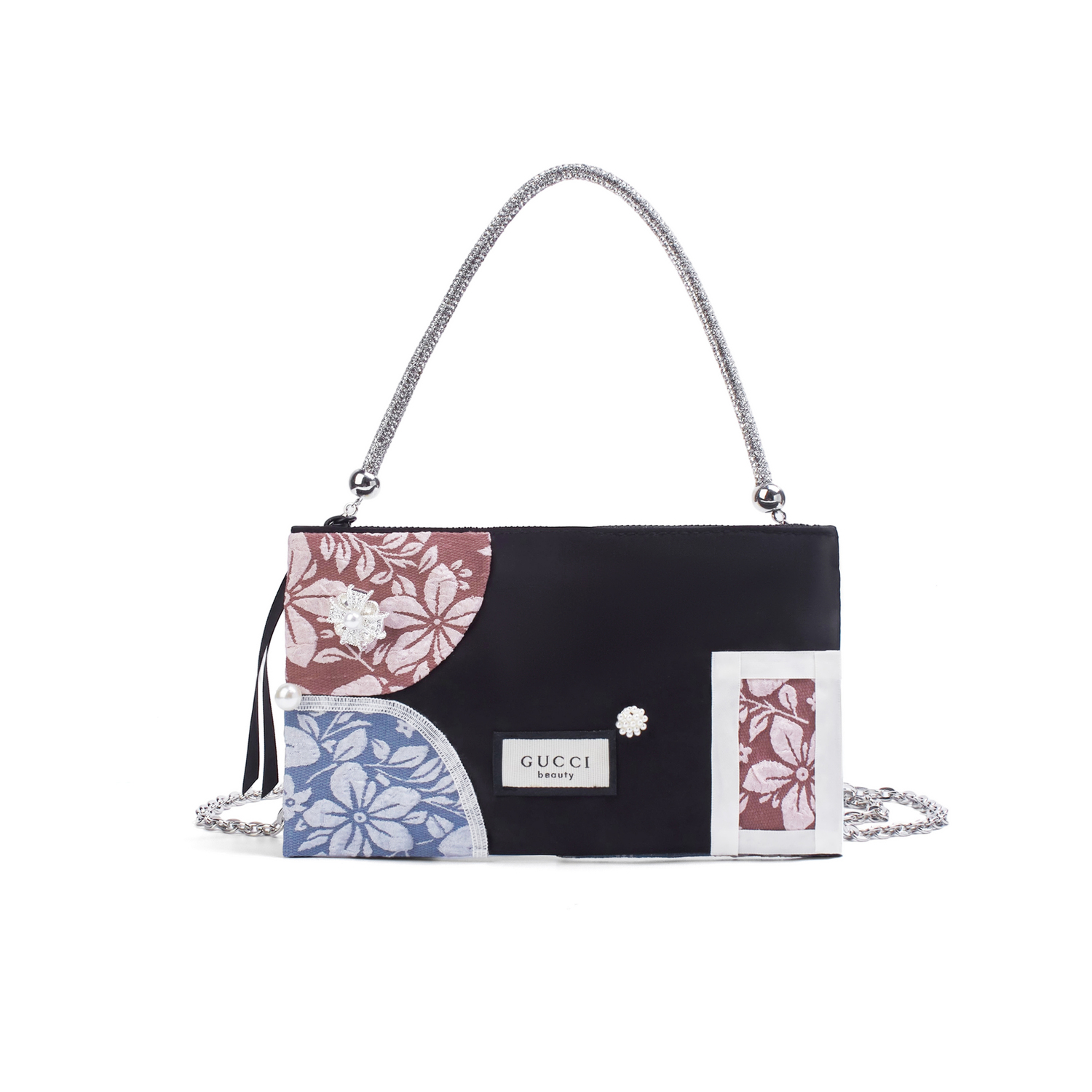 

GUCCI Индивидуальная косметичка small flower summer romance портативная клапанная конверт regular, black