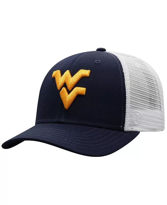 

Мужская темно-синяя, белая бейсболка West Virginia Mountaineers Trucker Snapback Top of the World