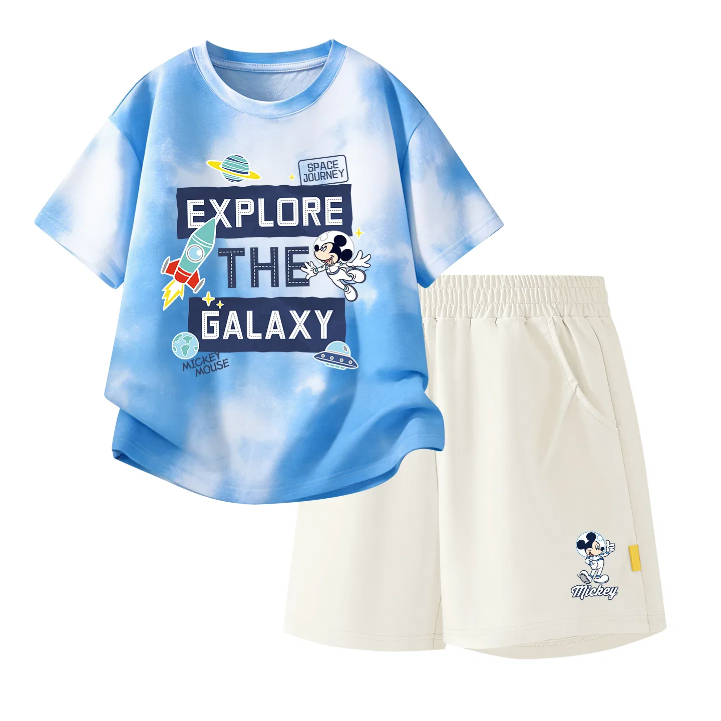 Детский спортивный костюм Casual Sportswear 2 Piece Set Disney, Di Surprise K Yellow Pink+Di Surprise K_Bottom Right Mist White — фото 4