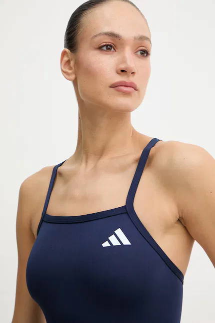 Купальник слитный быстросохнущий Adidas Performance, синий — фото 3