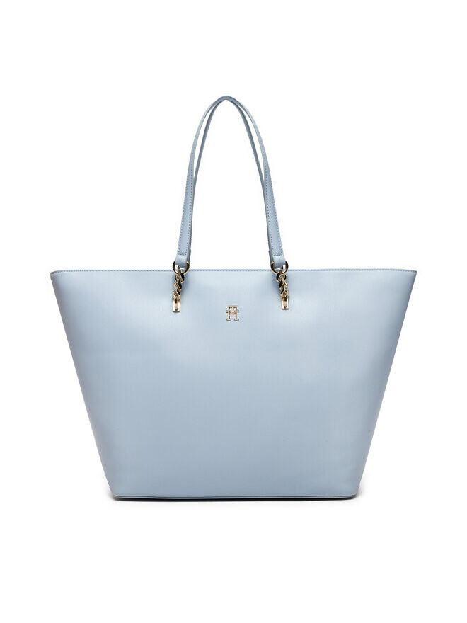 

Сумка шоппер Th Refined Tote Tommy Hilfiger, голубое небо