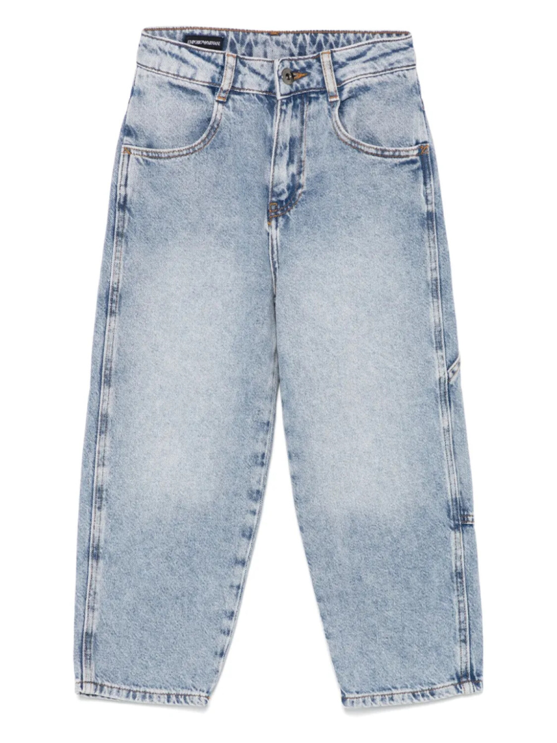 

Джинсы Emporio Armani Kids с зауженными штанинами, синий