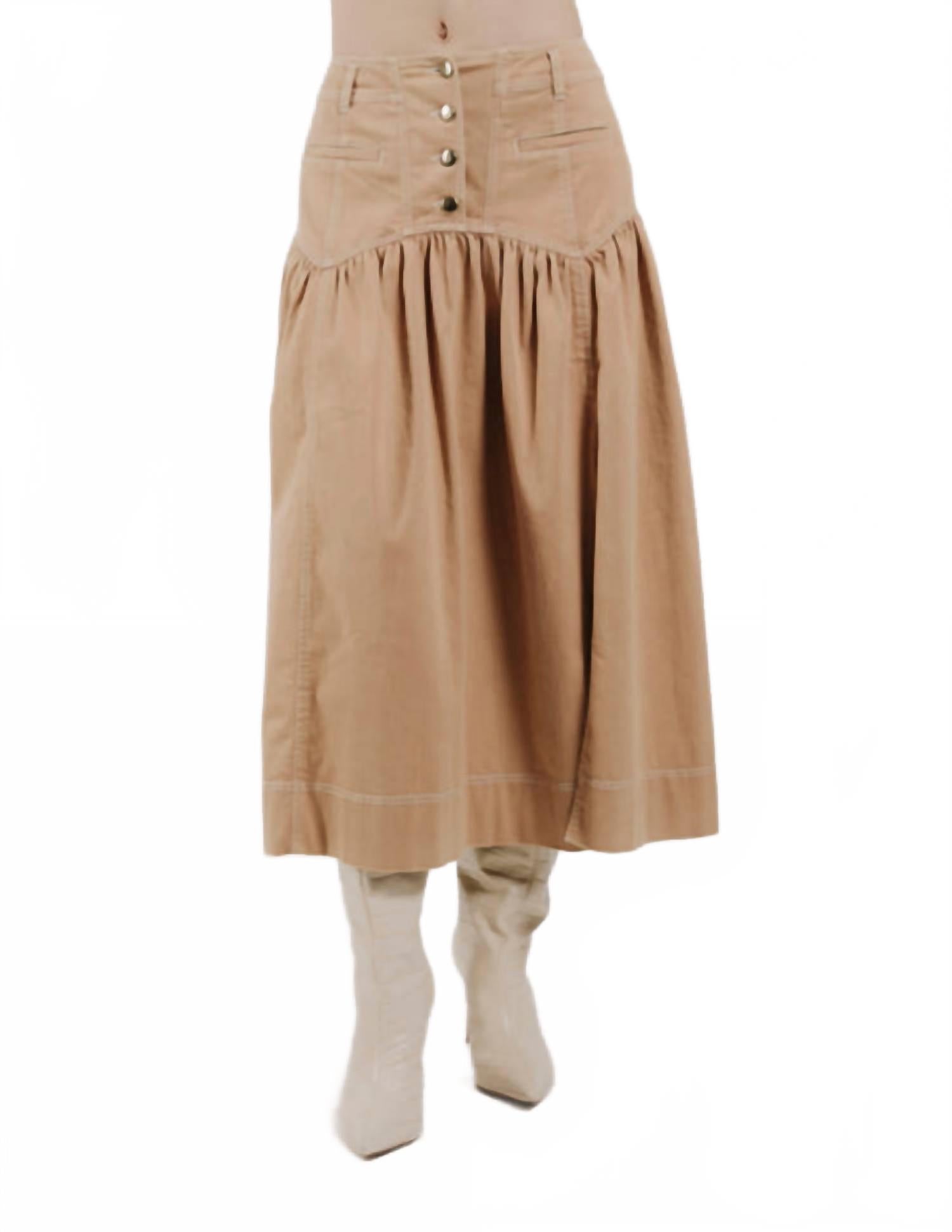 

Кристин миди-юбка в цвете бисквит LOVE THE LABEL, Biscuit