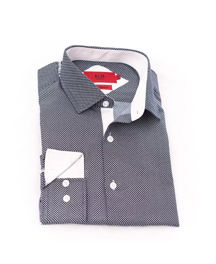 

Черная классическая рубашка на пуговицах для мальчиков Little Boys, slim fit Elie Balleh, черный