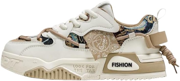 

Мужские удобные повседневные кеды для скейтборда и прогулок, модные мужские кроссовки, удобные, с нескользящей подошвой, на шнуровке, для повседневного ношения и активного отдыха на свежем воздухе Hhhchpm, хаки