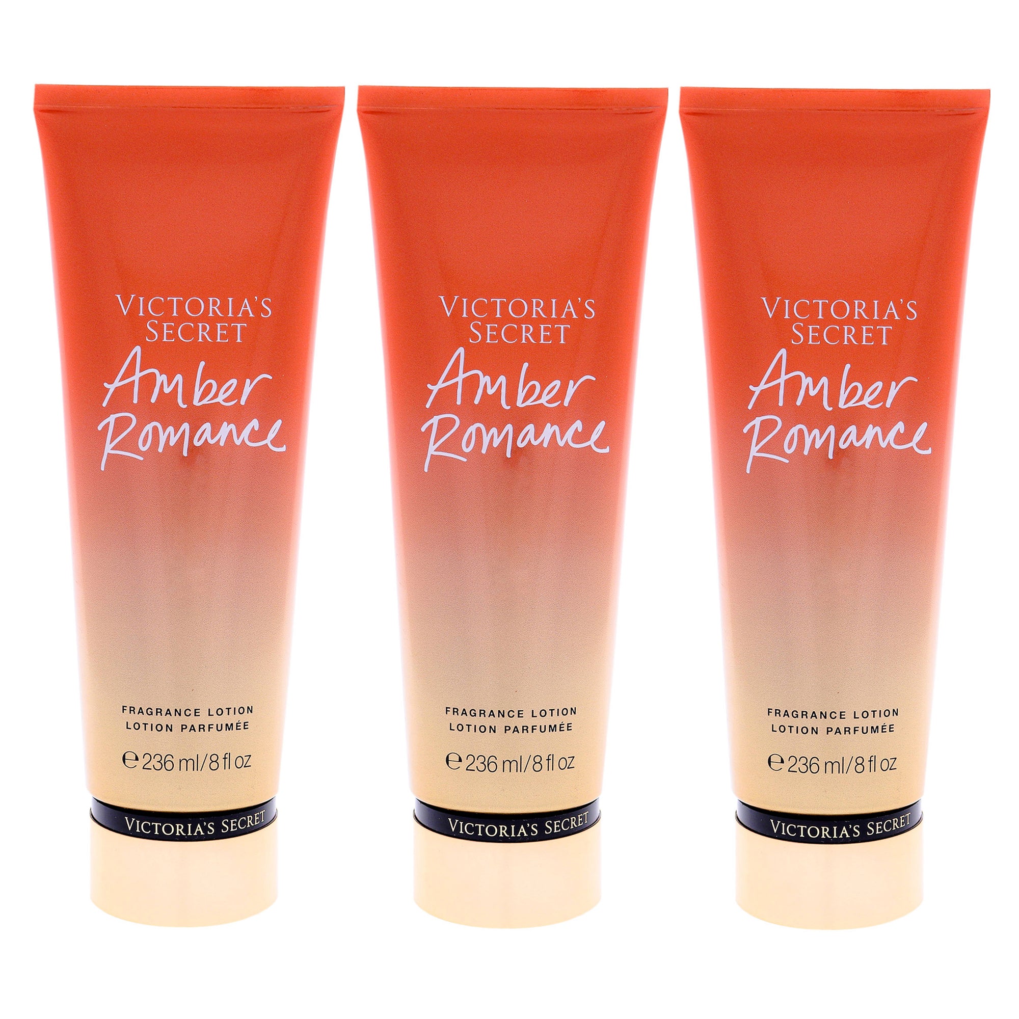 Лосьон для тела Amber Romance от Victoria's Secret для женщин - 230 мл - упаковка из 3 шт. Victorias Secret, 8.0 Oz