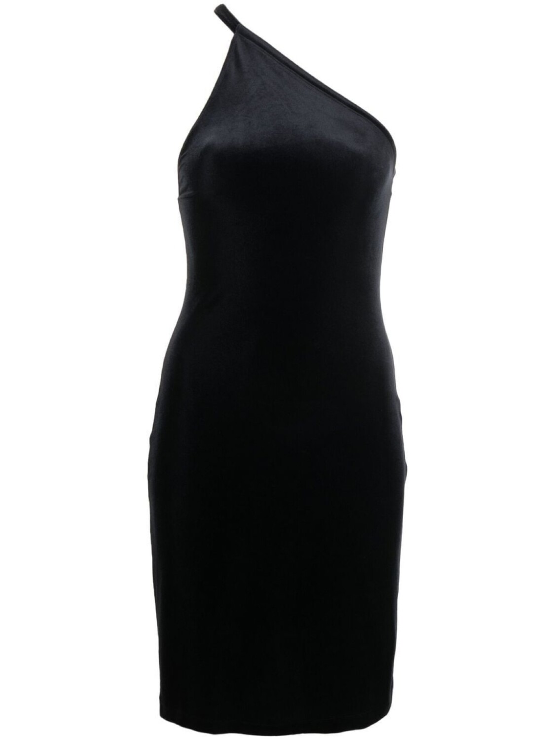 

Бархатное платье мини асимметричного кроя Filippa K, черный