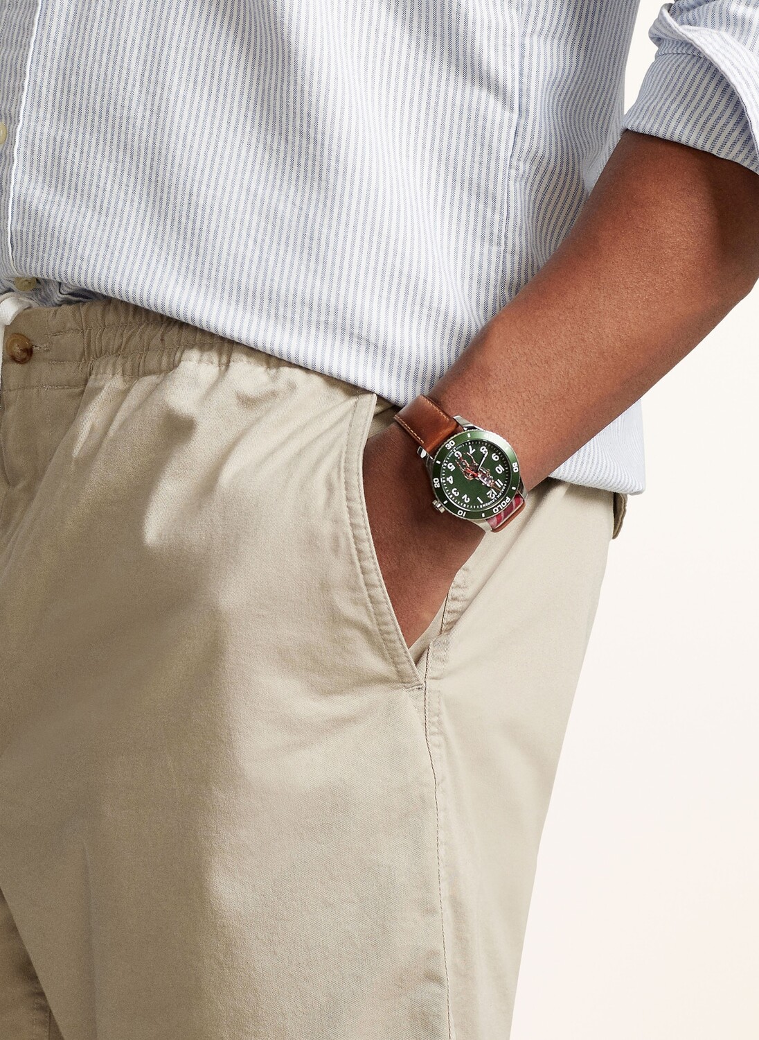 Классические шорты-чиносы POLO RALPH LAUREN Big & Tall, бежевый — фото 4