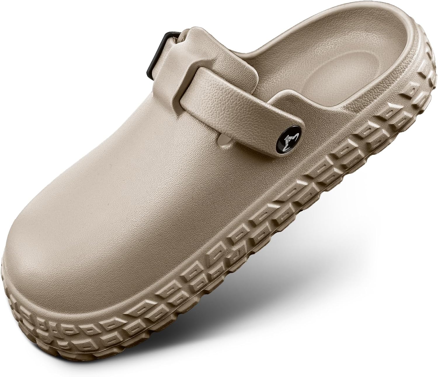 

Мужские сабо KEMISANT, сандалии-мюли EVA, обувь для медсестер и сада, унисекс, с поддержкой свода стопы, регулируемый размер, нескользящие, легкие, Camel8428