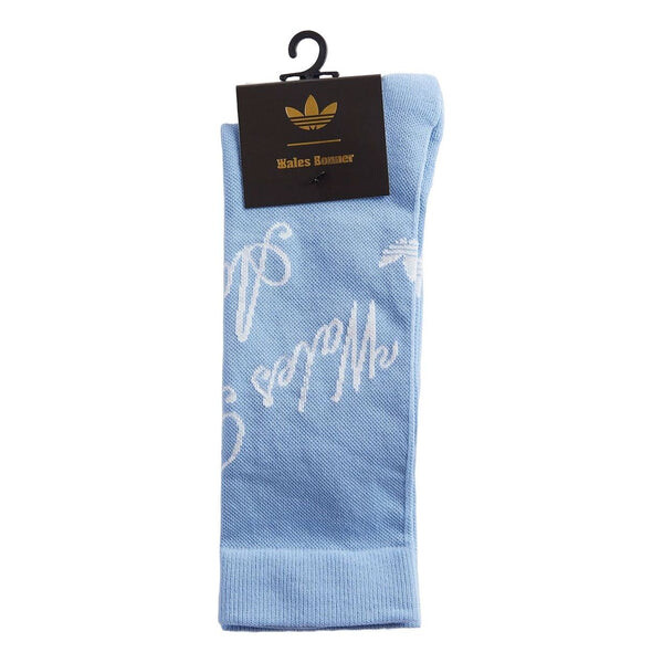 

Носки x wales bonner short socks 'sky blue' Adidas, голубой