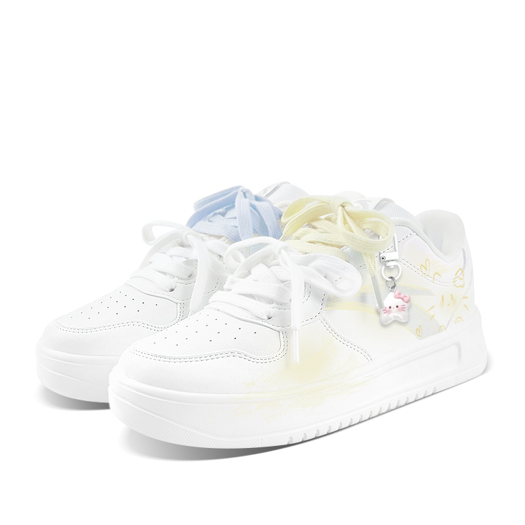 

Расслабленные нескользящие устойчивые к истиранию низкие кроссовки для скейтбординга unisex ANTA, желтый/синий