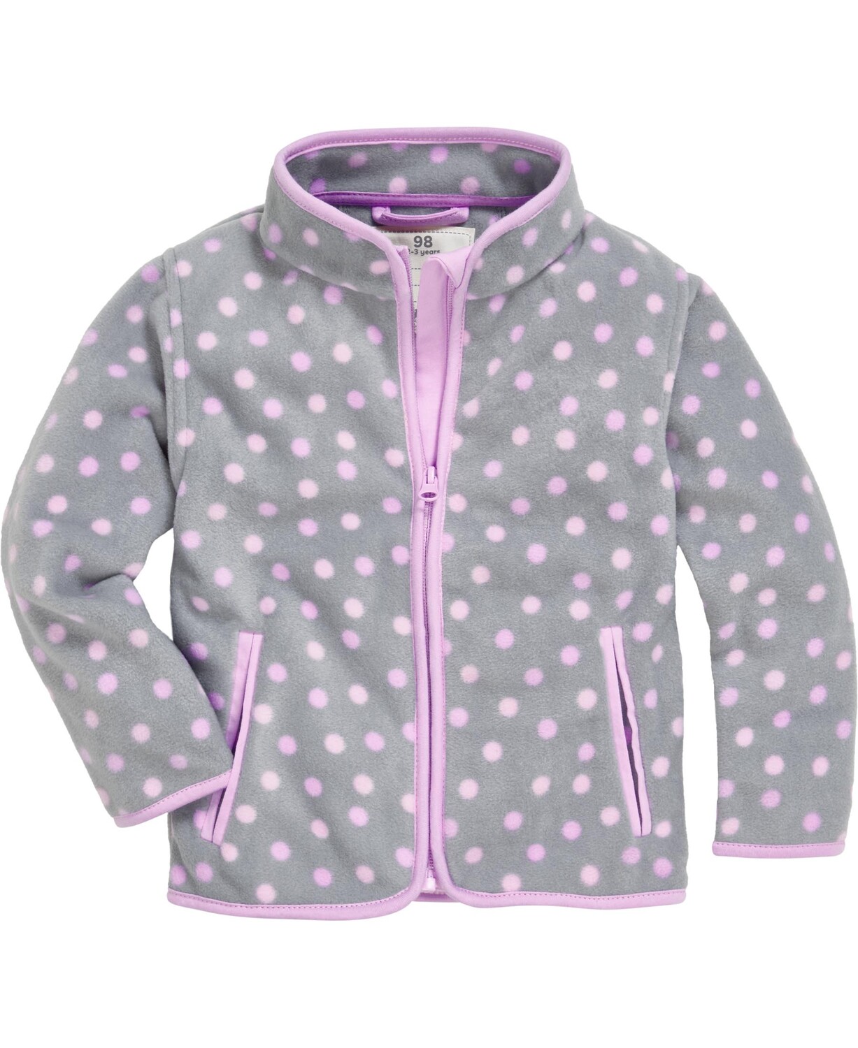 

Флисовая куртка Playshoes Fleece Jacke Punkte, серый
