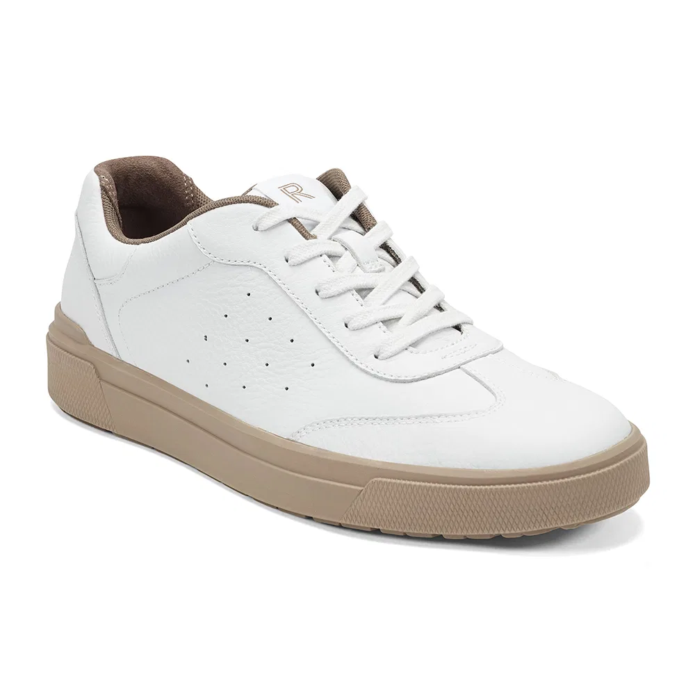 Мужские низкие кроссовки Total Motion Tarrent Lace-to-Toe белые от Rockport