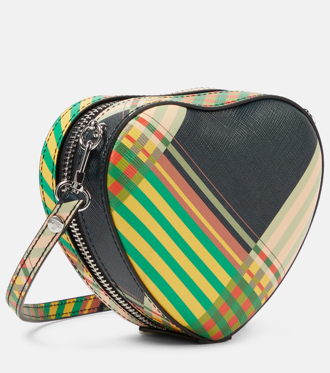 Сумка через плечо Saff Heart Mini из искусственной кожи Vivienne Westwood, Combat Tartan — фото 4