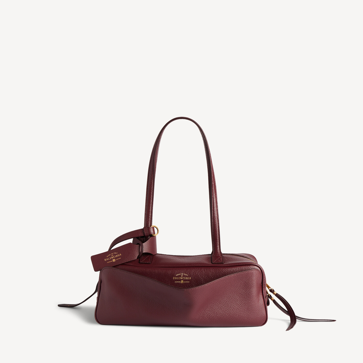 

BALENCIAGA Женская сумка Carrie Bowling Small в темно-бордовом цвете