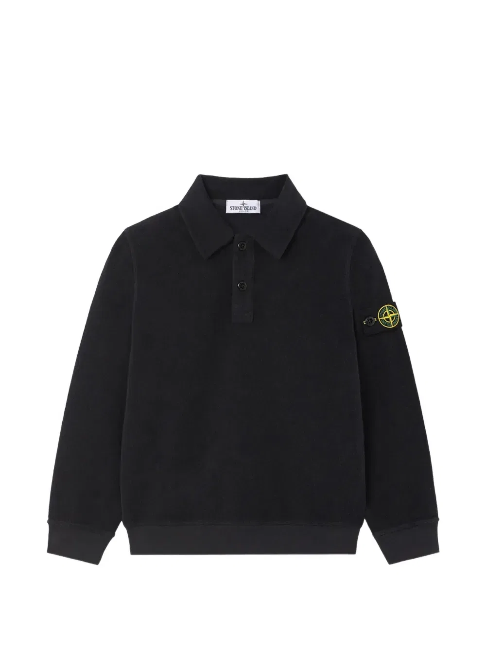 Толстовка с воротником-поло Stone Island Junior, синий
