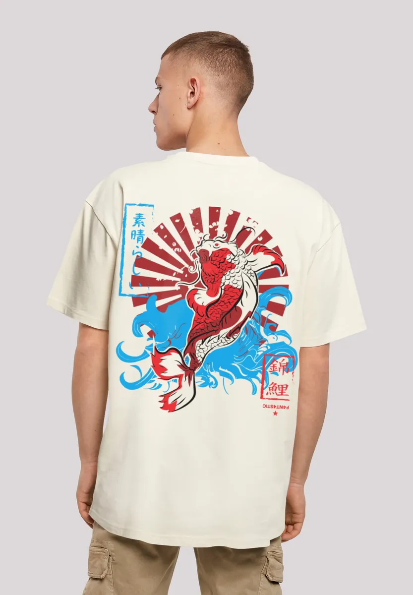 

F4NT4STIC Футболка "Japan Koi Fish Carp", принт, цвет Sand
